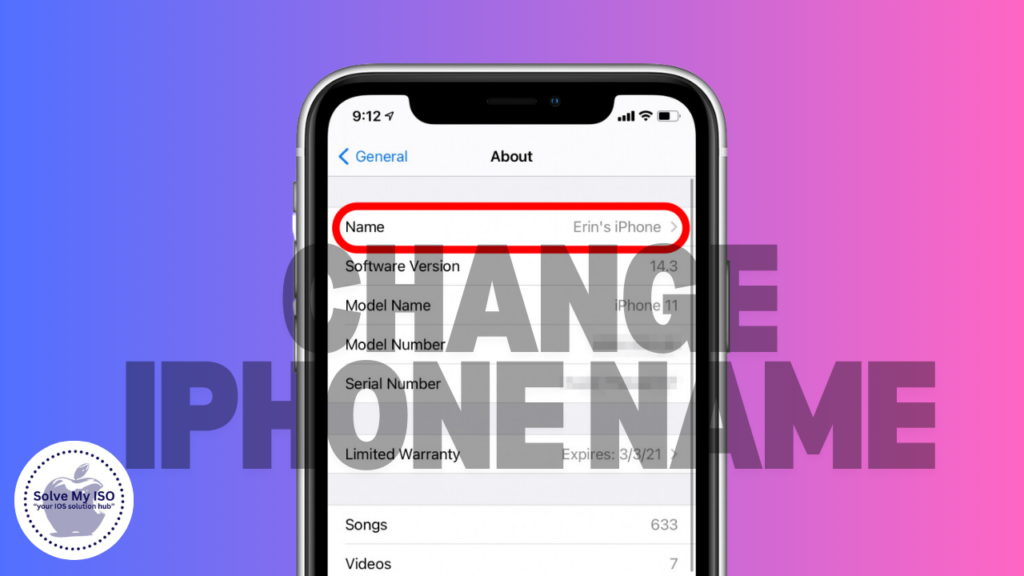 Change Your iPhone's Name