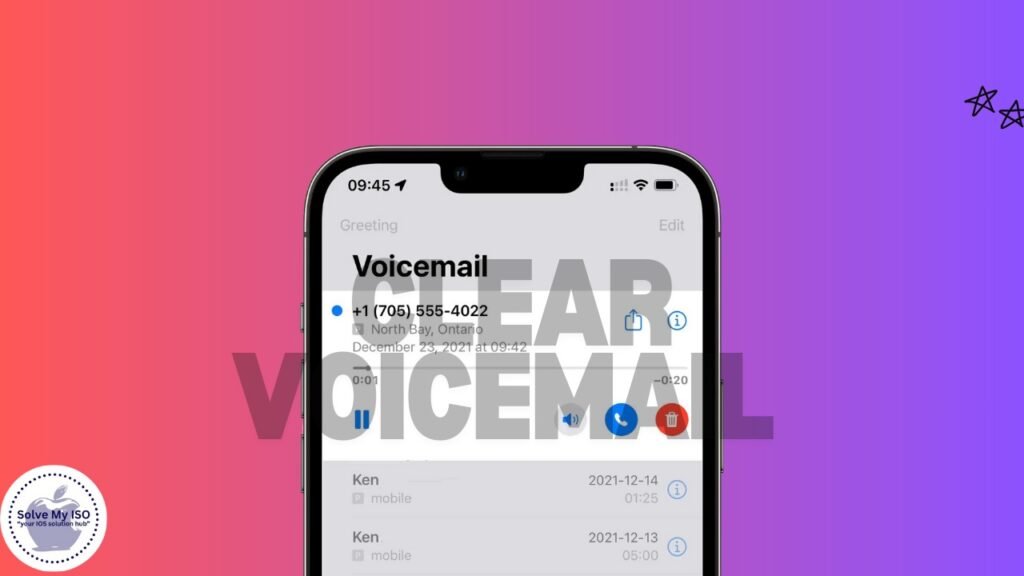 Clear Voicemail on Iphone