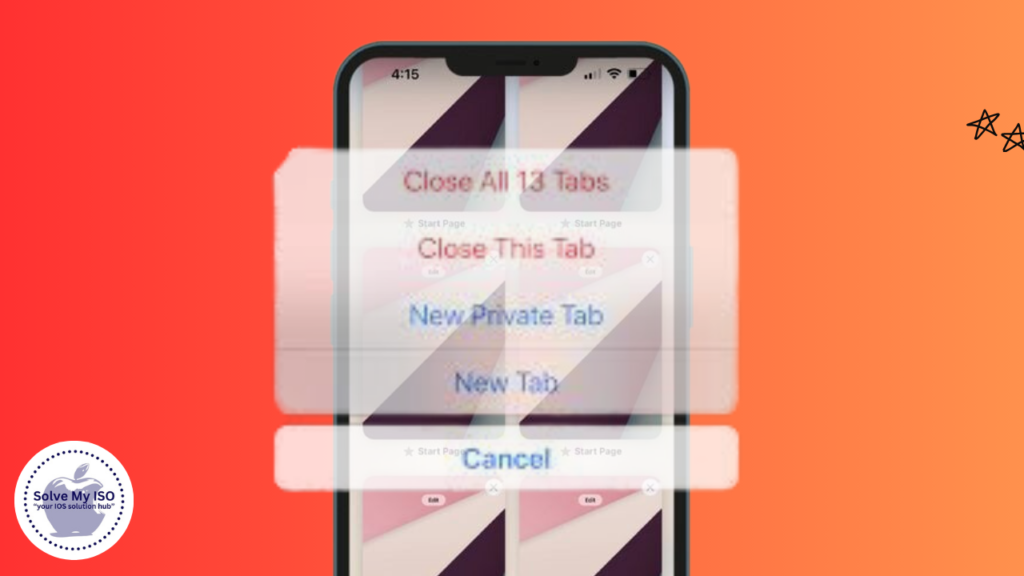 Close All Tabs on iPhone