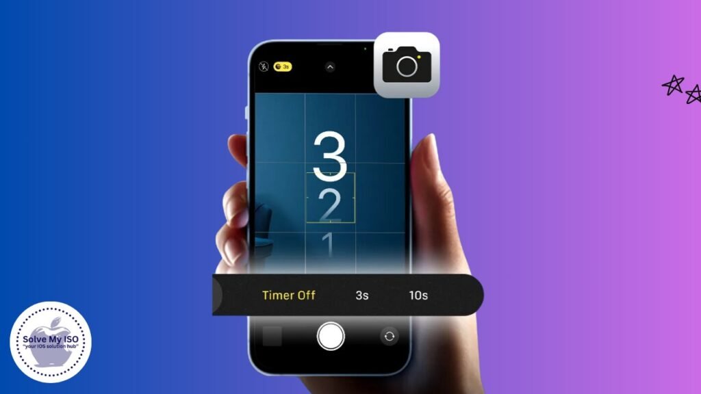 set timer on iPhone camera