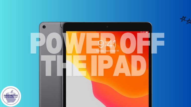 Power Off the iPad