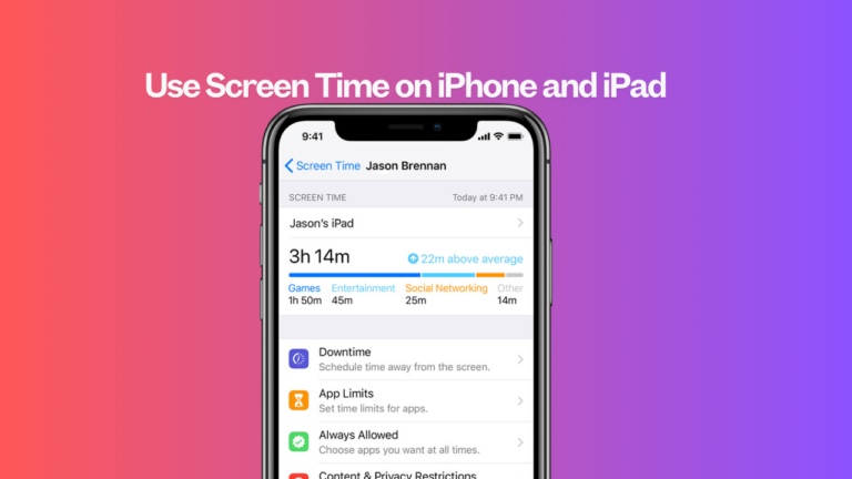 Use Screen Time on iPhone and iPad